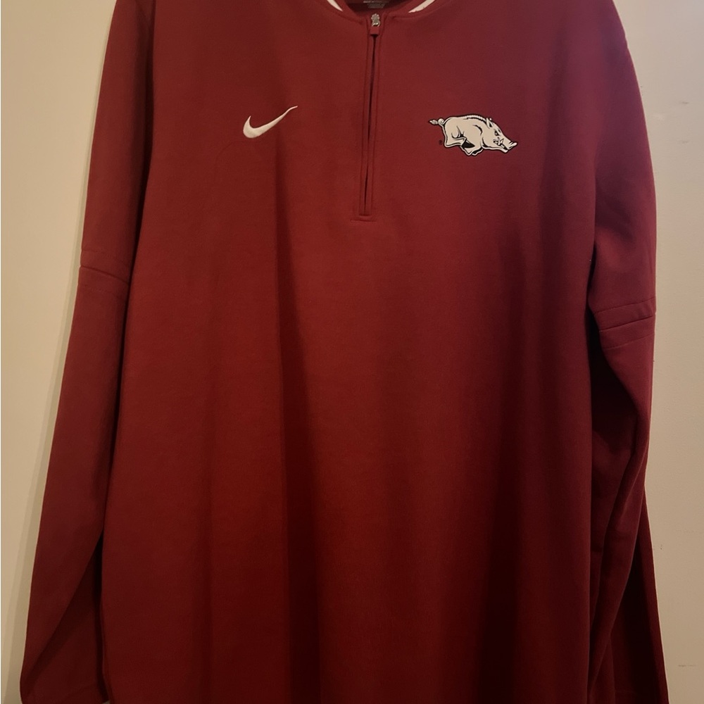 Nike University of Arkansas Quarter-Zip Pullover